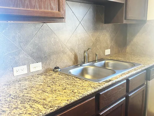 a close view of sink and tap