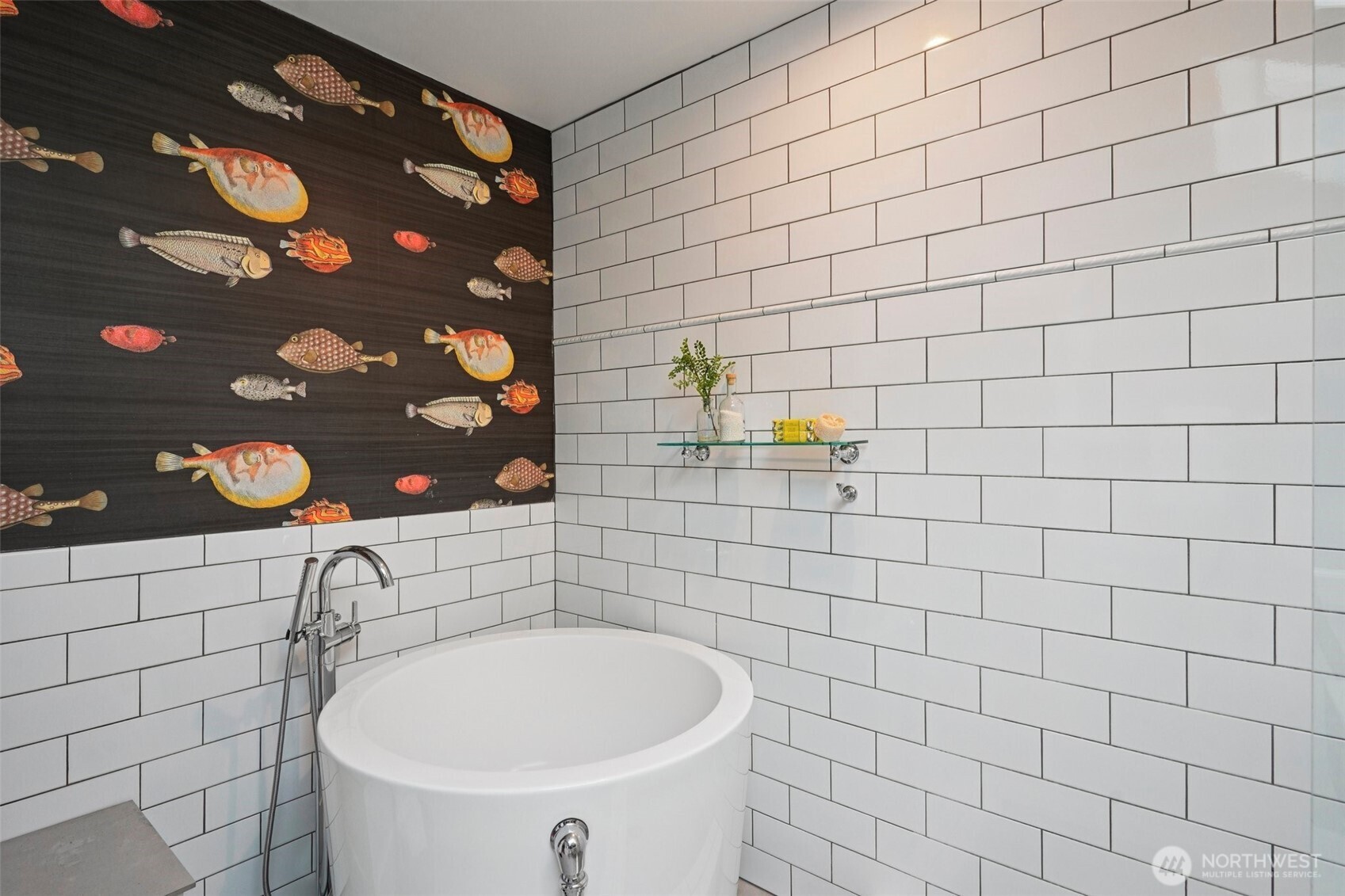 3141 Broadway East Seattle, WA 98102 - Photo 23 of 40 a bathroom with a sink and a mirror