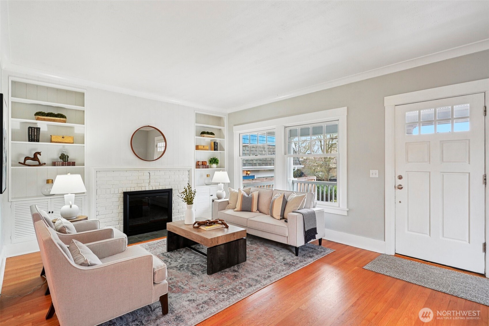 3141 Broadway East Seattle, WA 98102 - Photo 7 of 40 a living room with furniture fireplace and a window