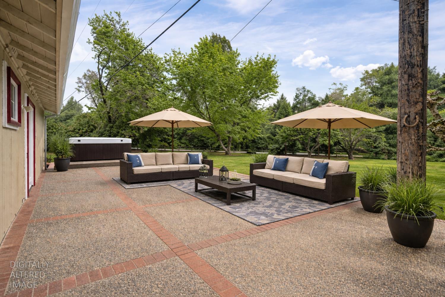 5682 Virginiatown Road Newcastle, CA 95658 - Photo 18 of 56 One of two outdoor concrete patios with plenty of room for all your patio furniture and gorgeous views of property.