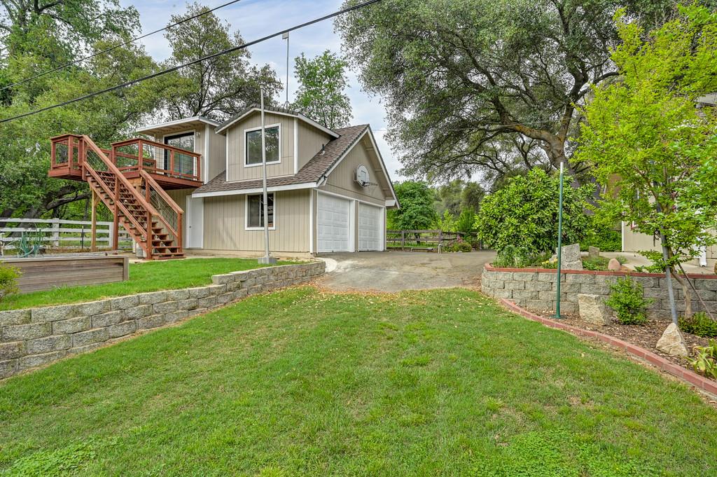5682 Virginiatown Road Newcastle, CA 95658 - Photo 26 of 56 Detached garage with new stairs and small deck to potential ADU.