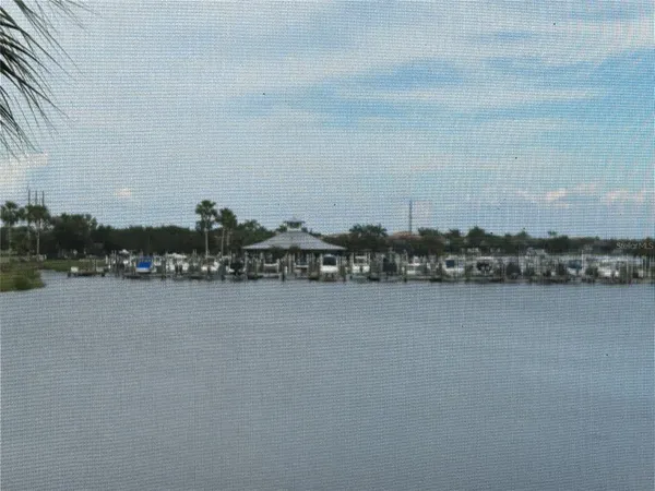 a view of a lake from a balcony