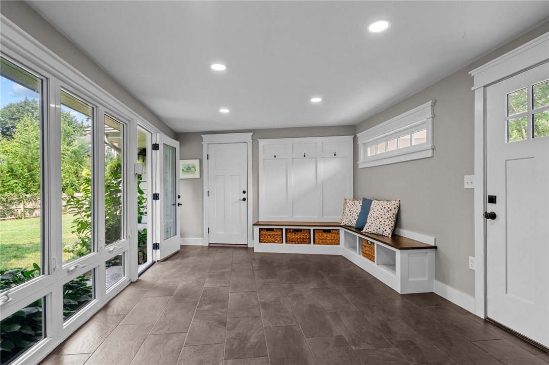 7 Lee Road Barrington, RI 02806 - Photo 29 of 33 Front entrance mud/sunroom in from driveway, 2 car garage and backyard.