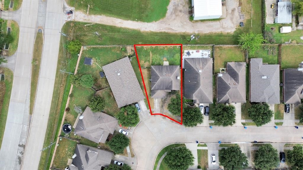 21818 Dimmett Way Spring, TX 77388 - Photo 32 of 35 an aerial view of a house with outdoor space