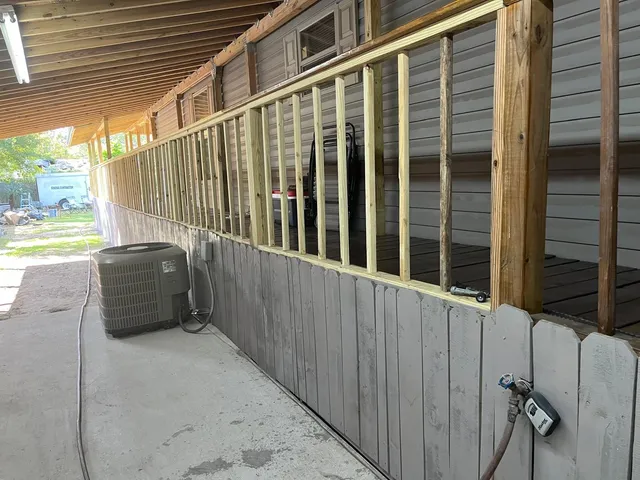 a view of balcony with couch