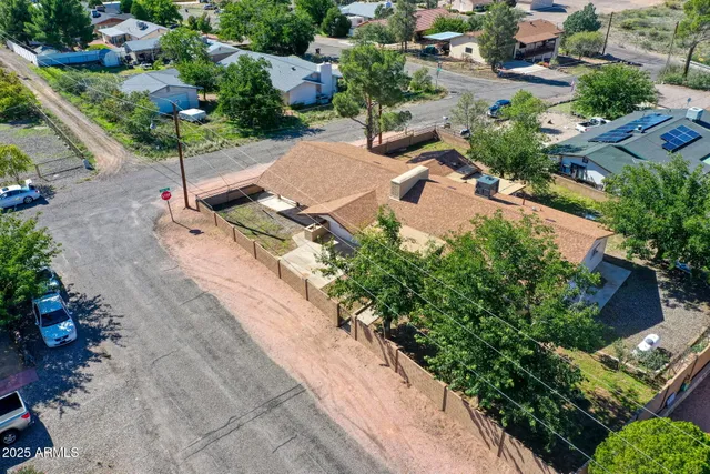 an aerial view of multiple house