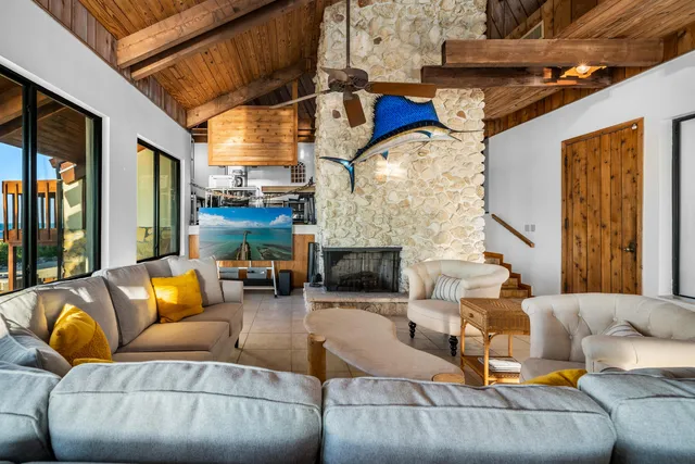 a view of swimming pool with outdoor seating