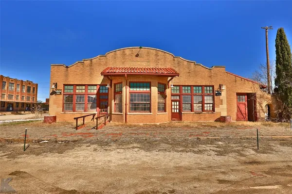 a front view of a building