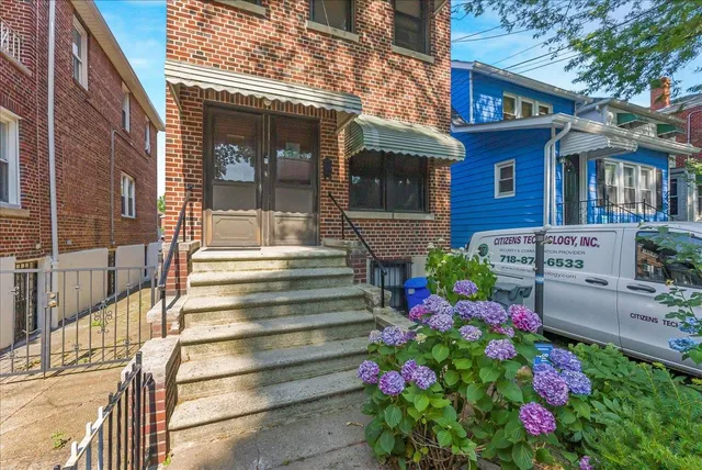 a front view of a house