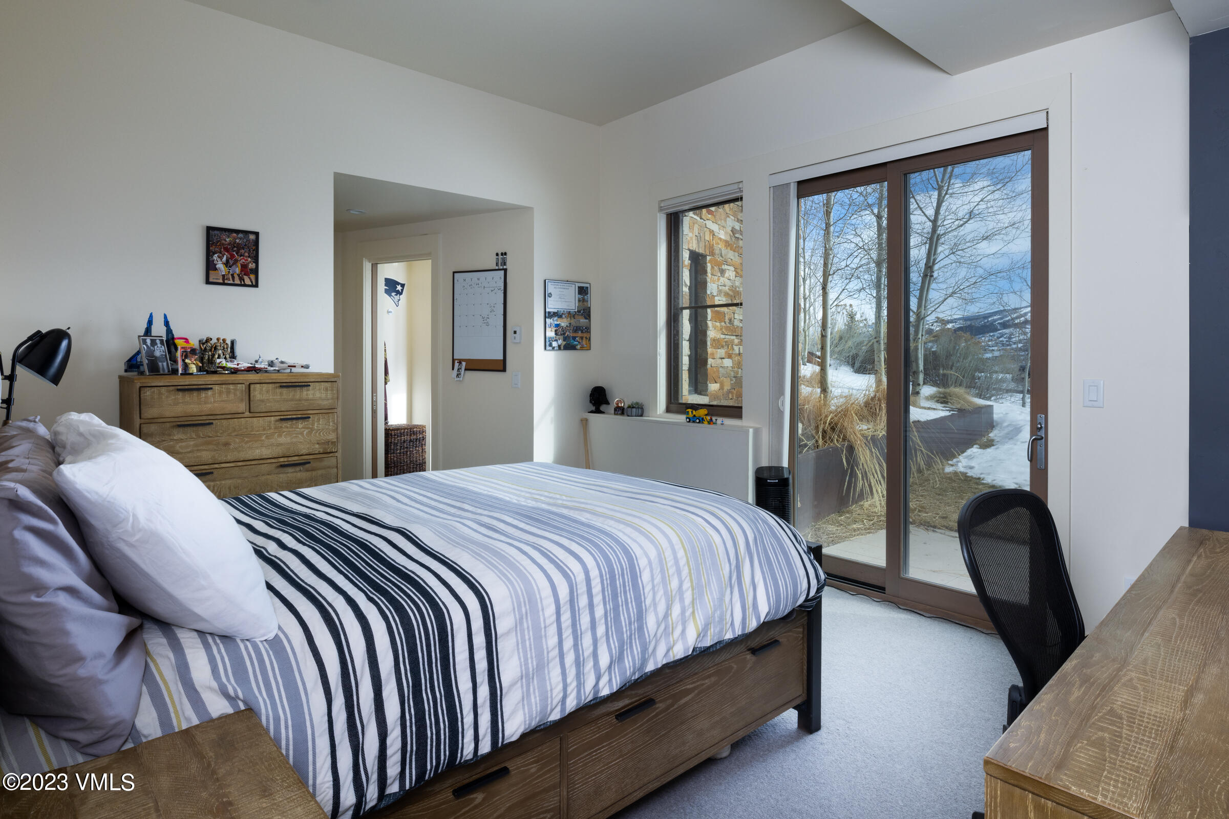1793 Beard Creek Trail Edwards, CO 81632 - Photo 20 of 28 a bedroom with a bed and a large window