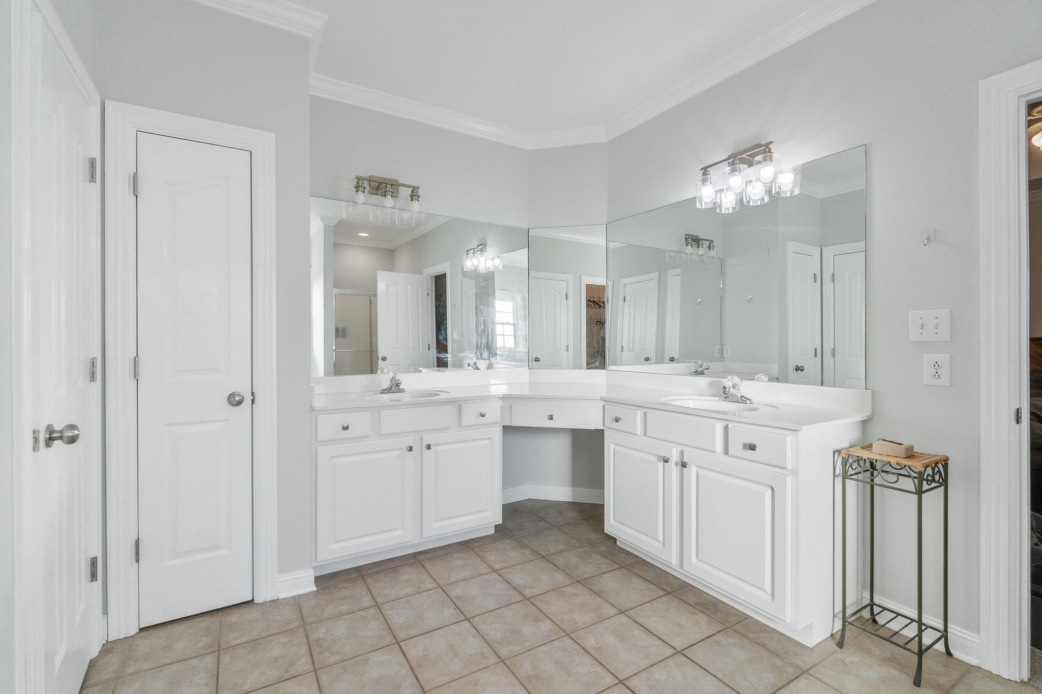 2402 Verona Place Murfreesboro, TN 37130 - Photo 24 of 41 a spacious bathroom with a granite countertop sink a mirror and a
