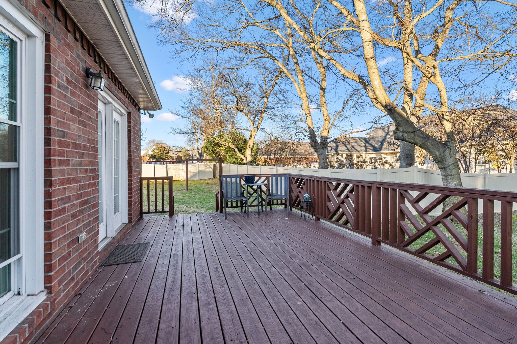 2402 Verona Place Murfreesboro, TN 37130 - Photo 37 of 41 a balcony with wooden floor and fence