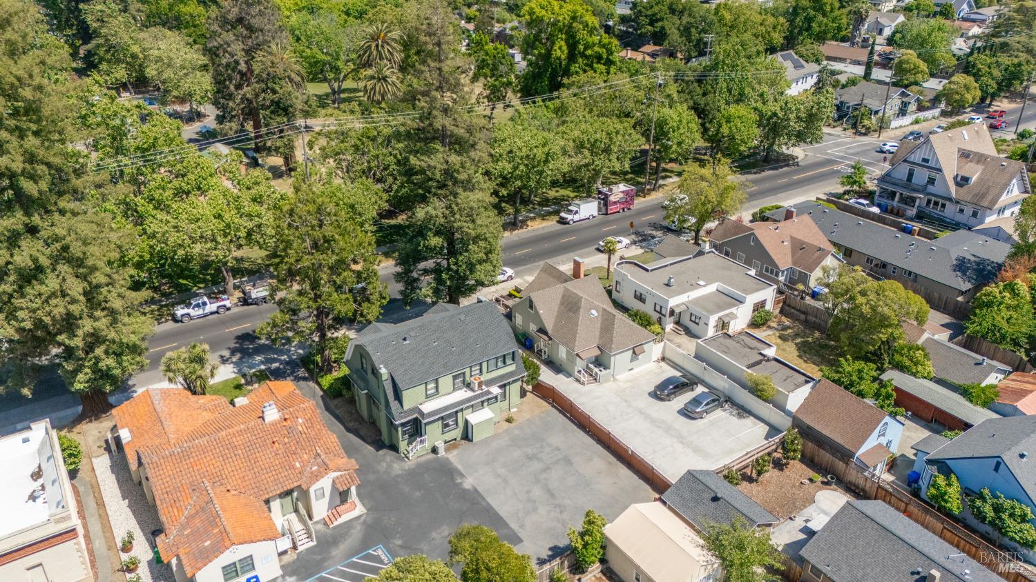 563 Jefferson Street Napa, CA 94559 - Photo 48 of 55 an aerial view of residential house with outdoor space