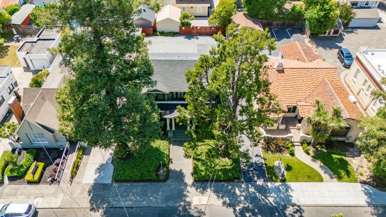 563 Jefferson Street Napa, CA 94559 - Photo 50 of 55 an aerial view of multiple house