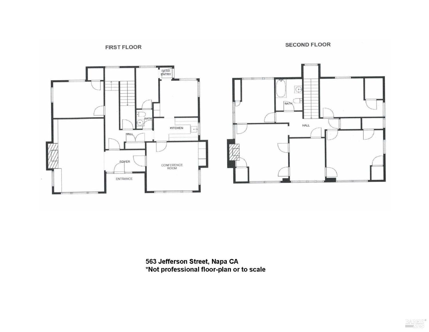 563 Jefferson Street Napa, CA 94559 - Photo 55 of 55 a picture of floor plan