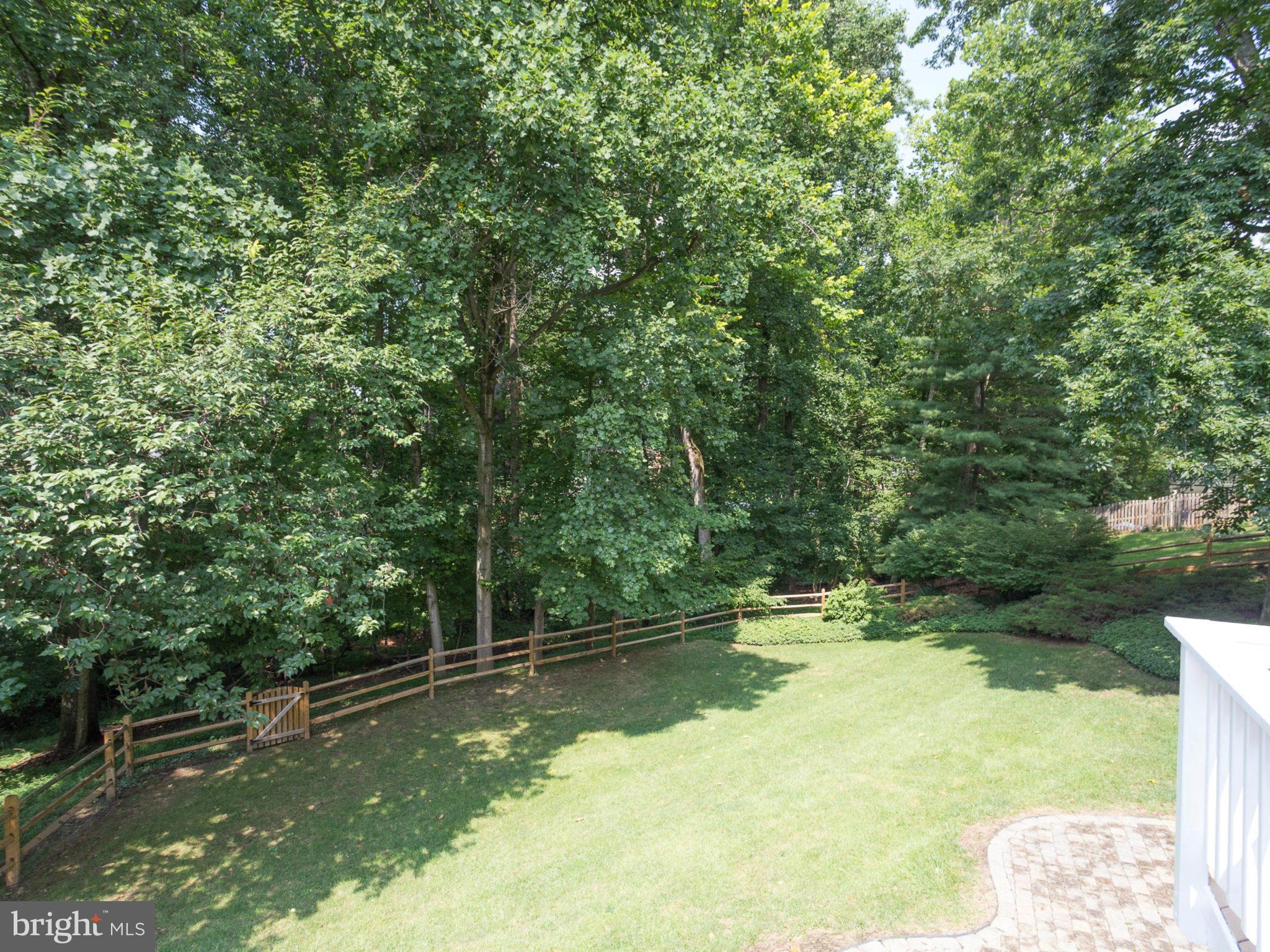 1802 Batten Hollow Road Vienna, VA 22182 - Photo 27 of 30 a backyard of a house with lots of green space and fountain