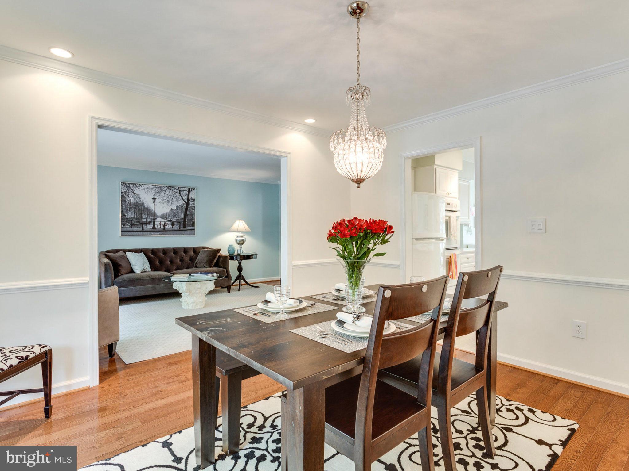 1802 Batten Hollow Road Vienna, VA 22182 - Photo 7 of 30 a view of a dining room and livingroom view