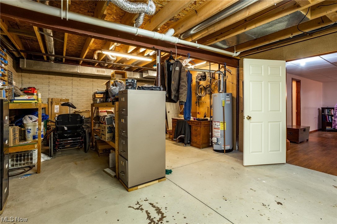 9240 Murray Ridge Road Elyria, OH 44035 - Photo 27 of 34 Basement with gas water heater