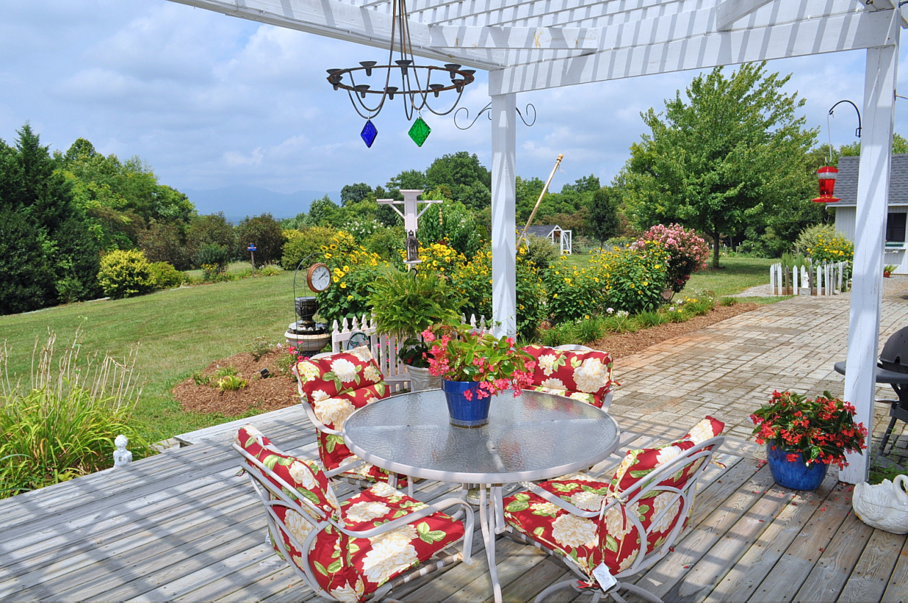 1167 Factory Hill Road Callaway, VA 24067 - Photo 3 of 80 Rear Deck / Patio with view of Cahas Mtn