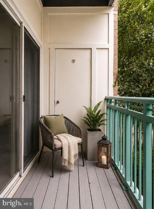 12000 Market Street, Unit 243 Reston, VA 20190 - Photo 9 of 49 Virtually staged balcony