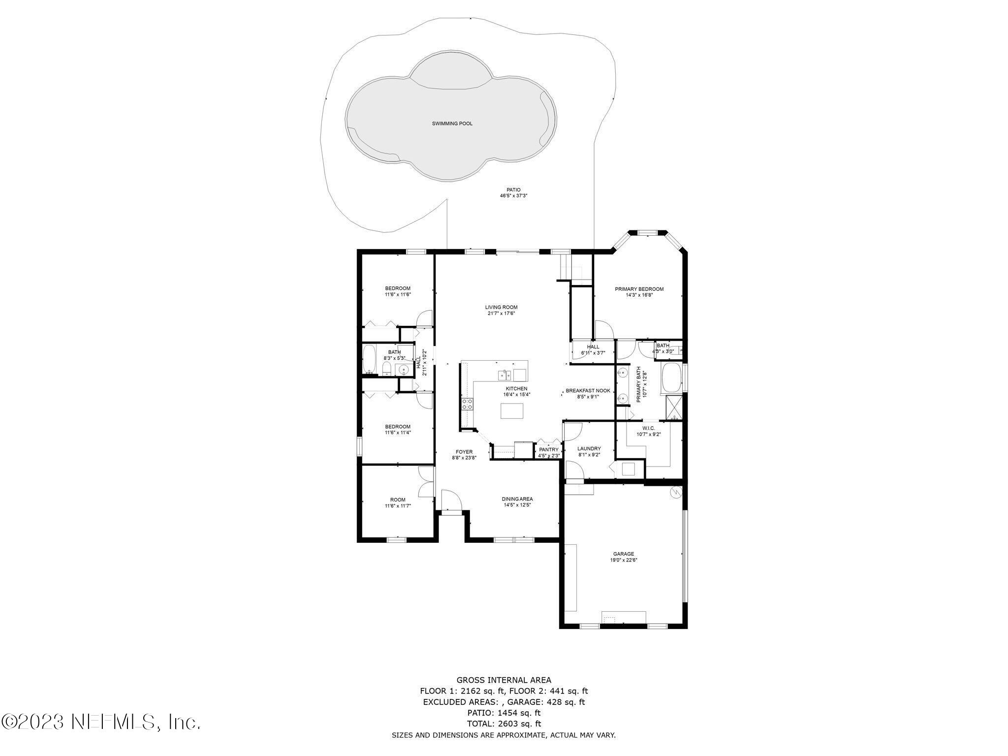 3376 Marbon Road Jacksonville, FL 32223 - Photo 38 of 39 Main floor layout