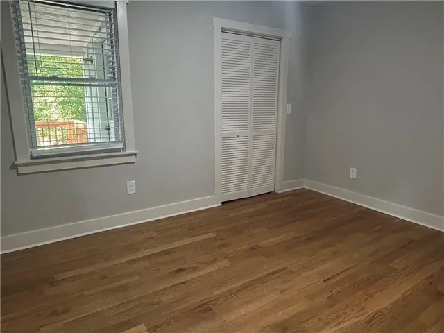 a view of a room with empty racks