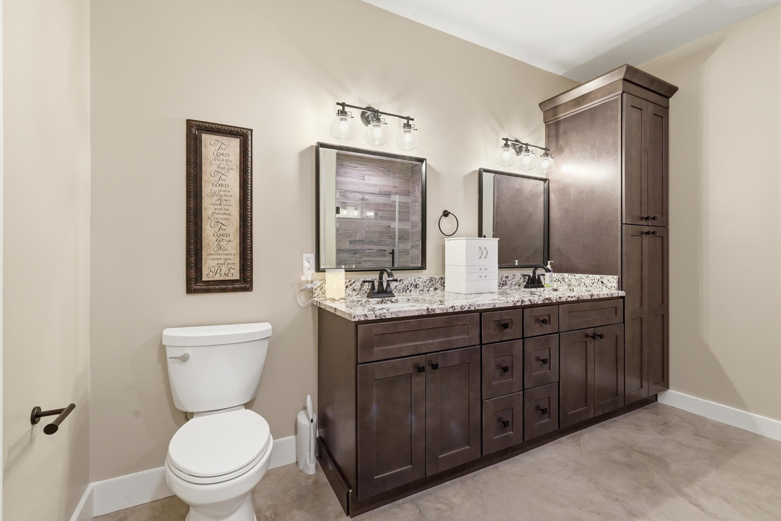 5279 State Line Road East Hazel, KY 42049 - Photo 28 of 93 Primary Bath - Double Sink Vanity with Storage Tower - First Level