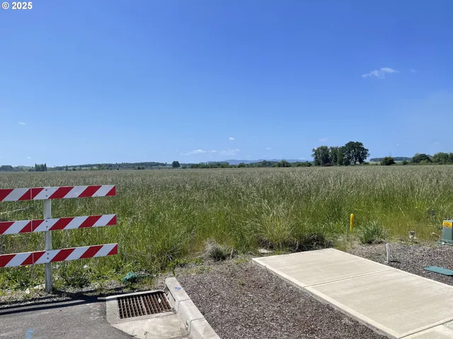 a view of a road with a lake view