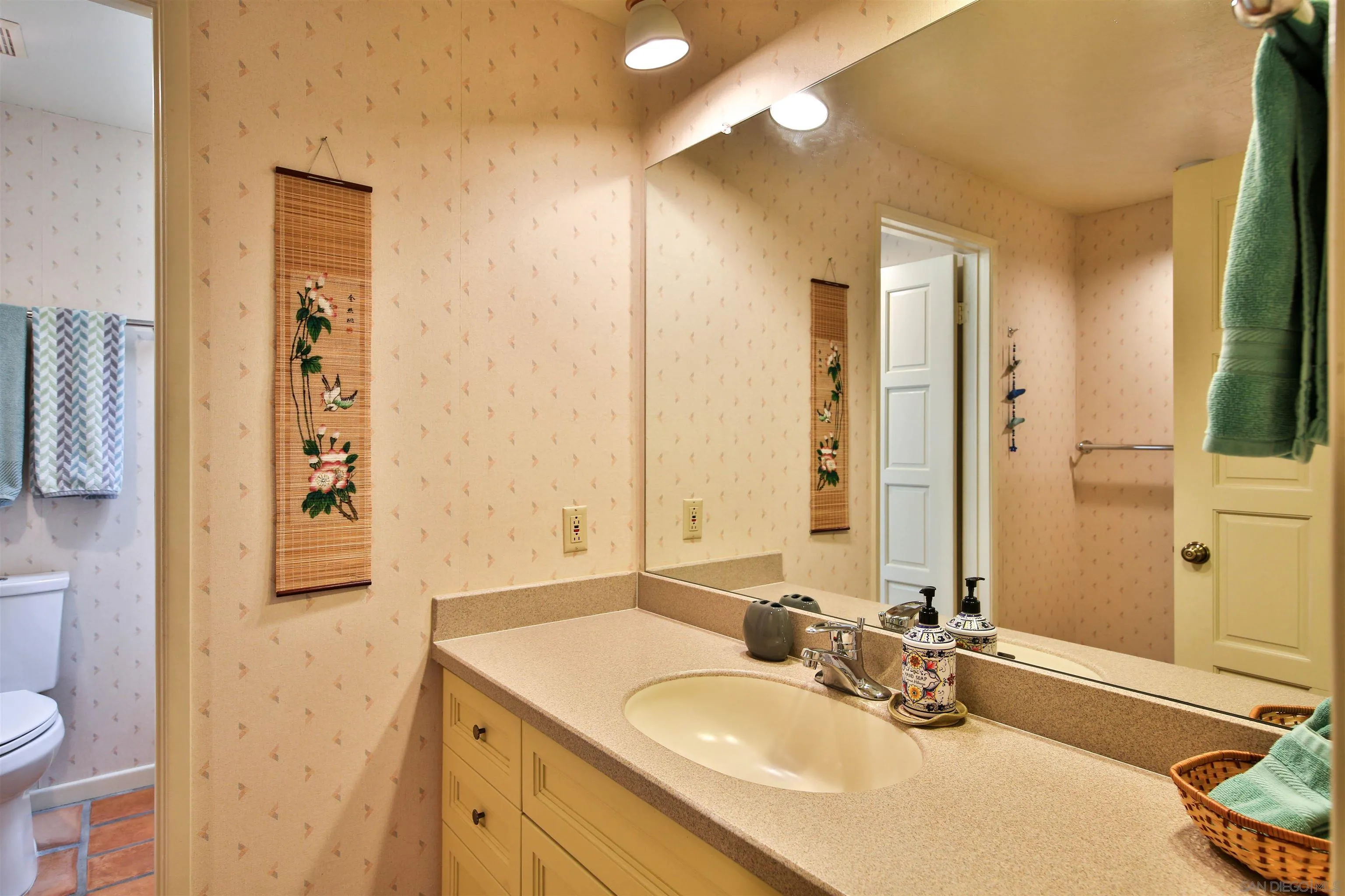 1921 Desert Vista Terrace Borrego Springs, CA 92004 - Photo 15 of 19 a bathroom with a sink and a mirror