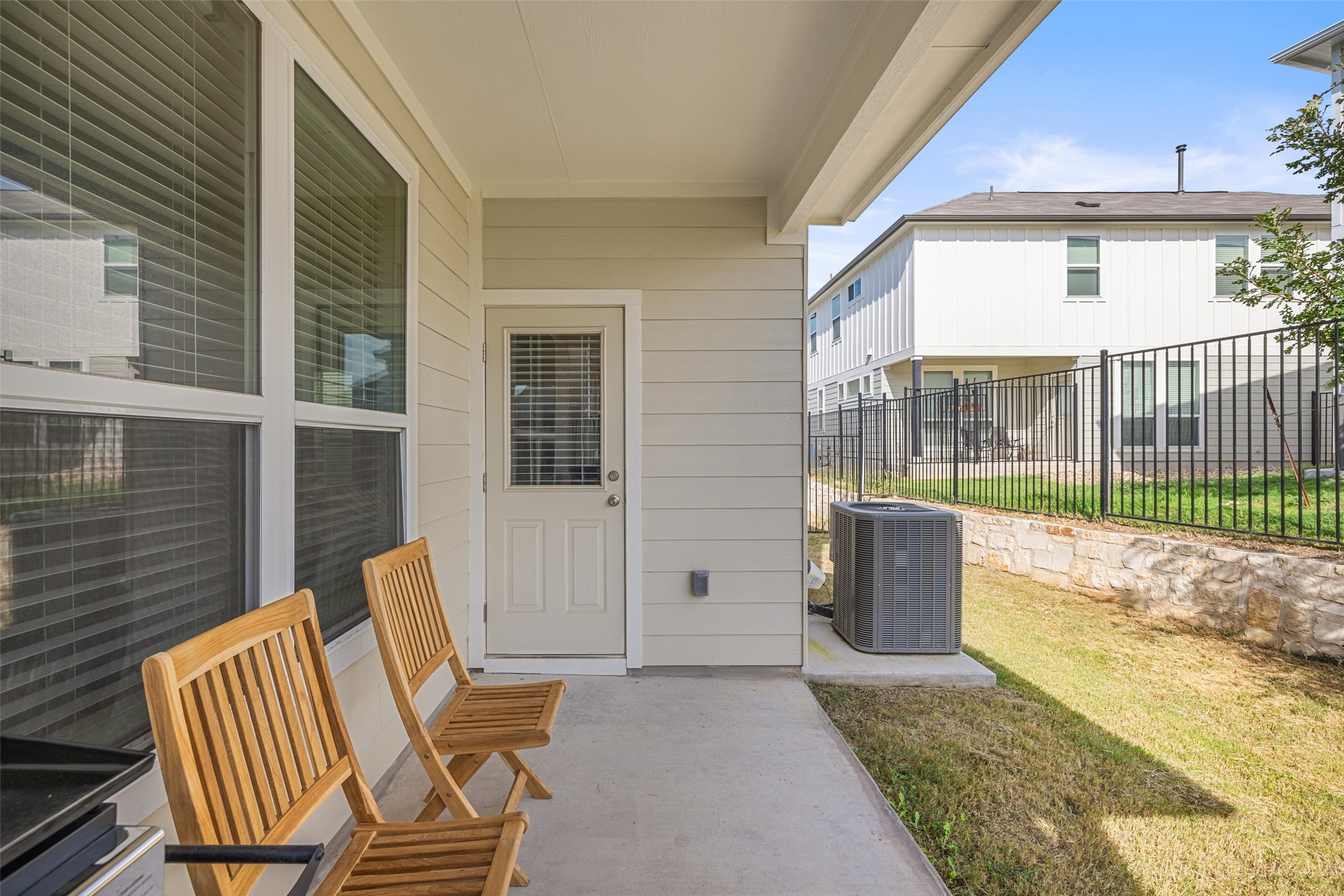 1012 Legend Milton Lane Austin, TX 78748 - Photo 27 of 30 a view of a two chairs in the balcony