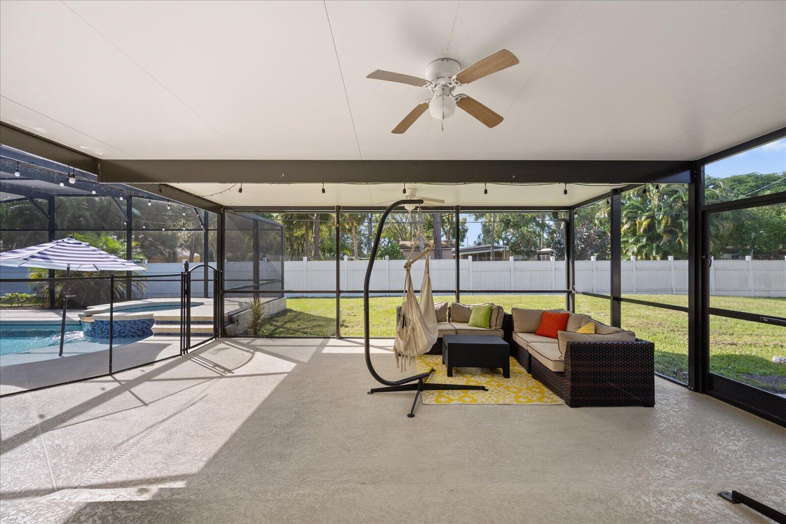 7503 Georges Road Fort Pierce, FL 34951 - Photo 33 of 60 Large Screened In Patio