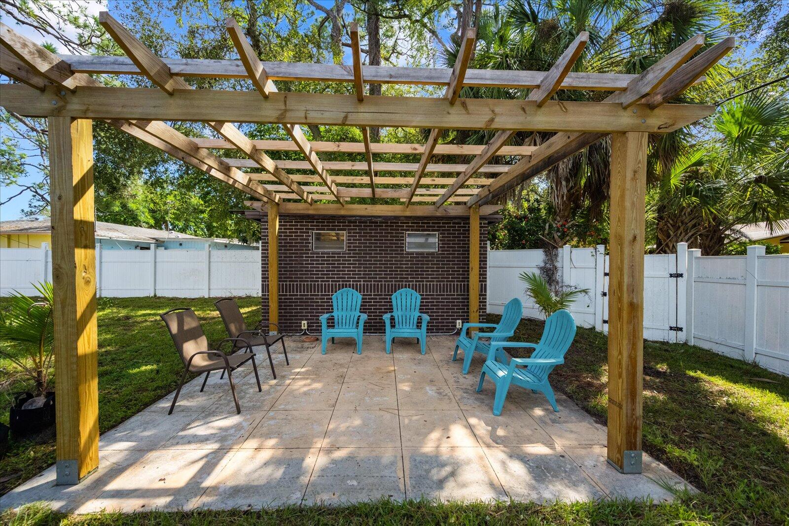 7503 Georges Road Fort Pierce, FL 34951 - Photo 46 of 60 Pergola & Outdoor Storage