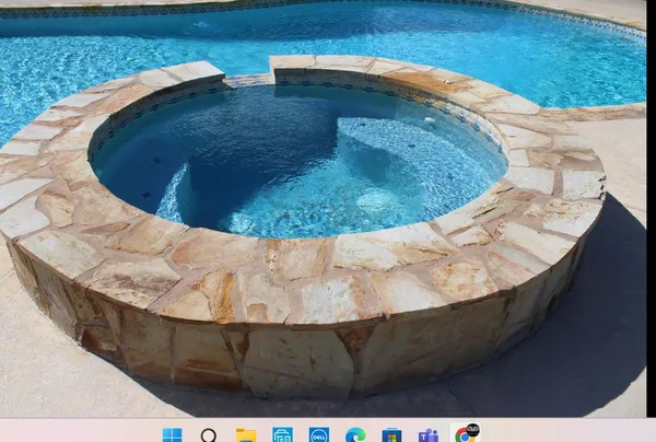 a view of a house with a large window