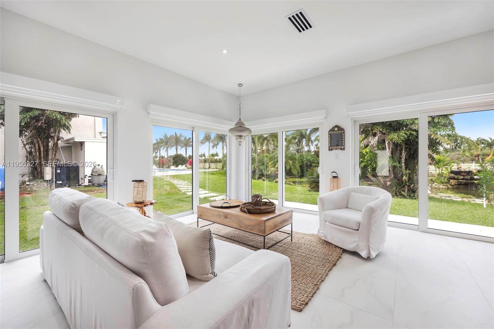 34650 Southwest 218th Avenue Homestead, FL 33034 - Photo 16 of 52 a living room with furniture and large windows