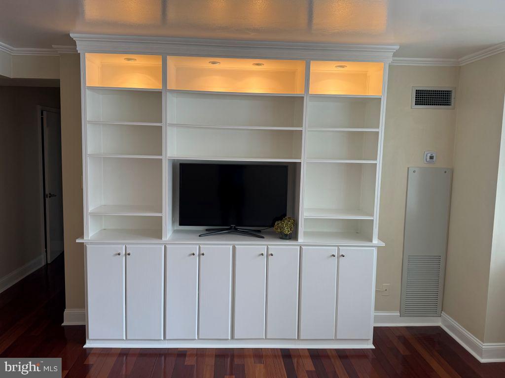 1245 13th Street Northwest, Unit 313 Washington, DC 20005 - Photo 17 of 33 Custom Built-in T.V. W/lighting