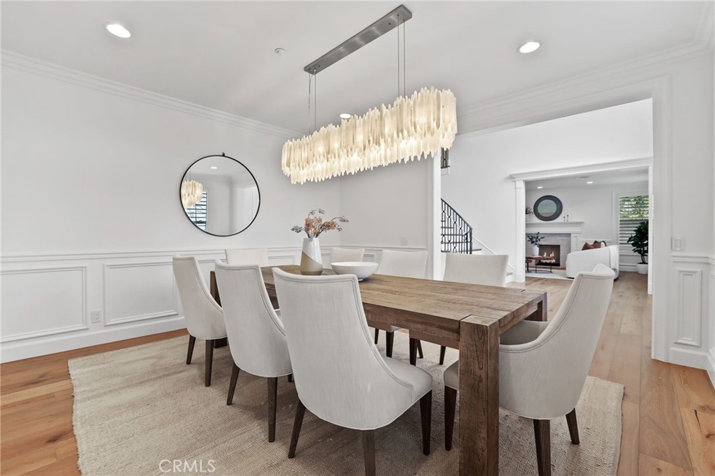 48 Panorama Coto de Caza, CA 92679 - Photo 24 of 66 a view of a dining room with furniture and wooden floor