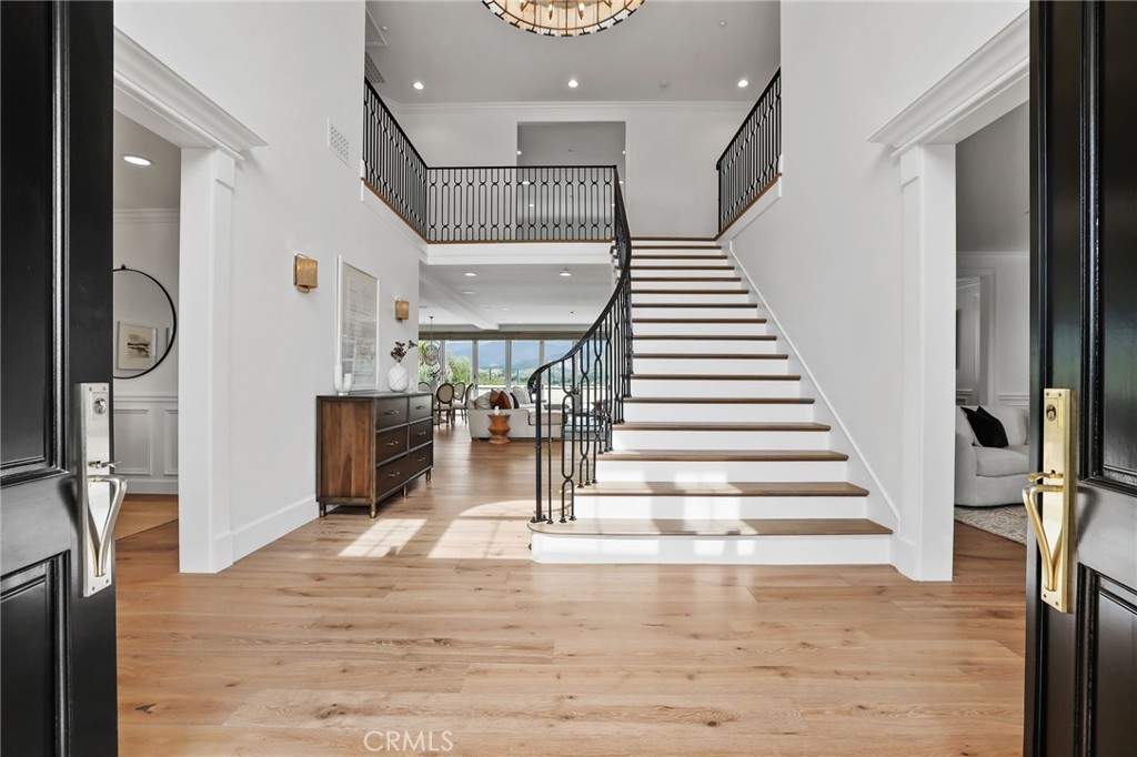 48 Panorama Coto de Caza, CA 92679 - Photo 6 of 66 a view of entryway and hall with wooden floor
