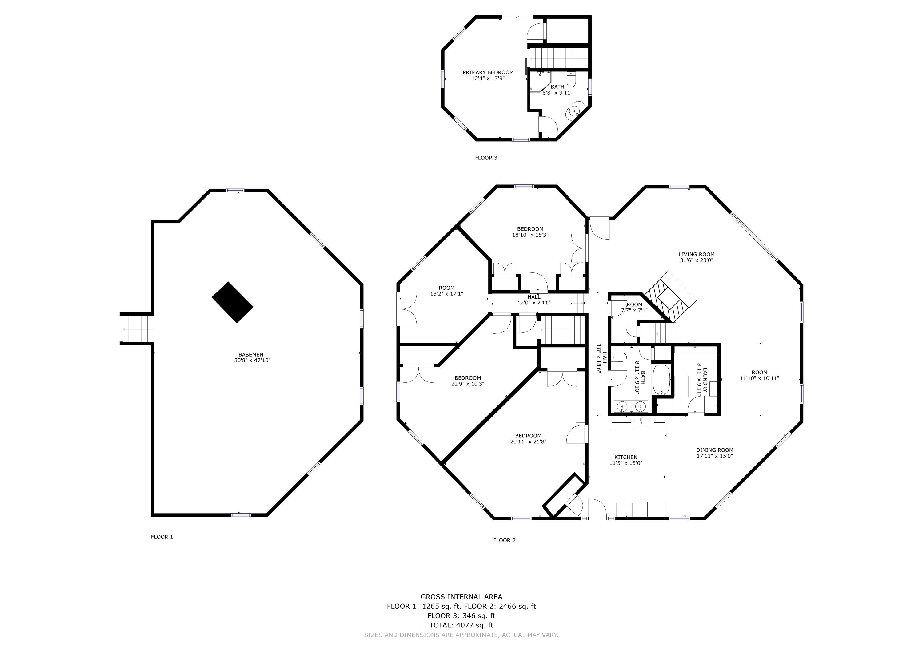 48 Gurney Hill Road Hope, ME 04847 - Photo 39 of 39 Combined floor plans including basement