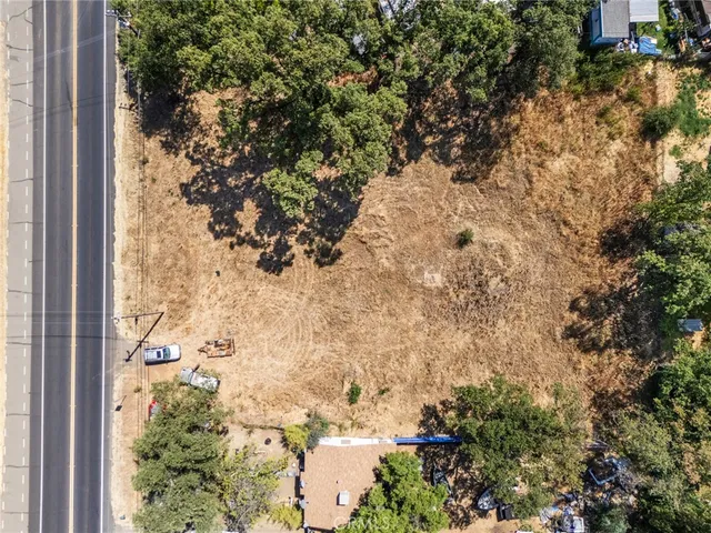 a view of a yard with plants
