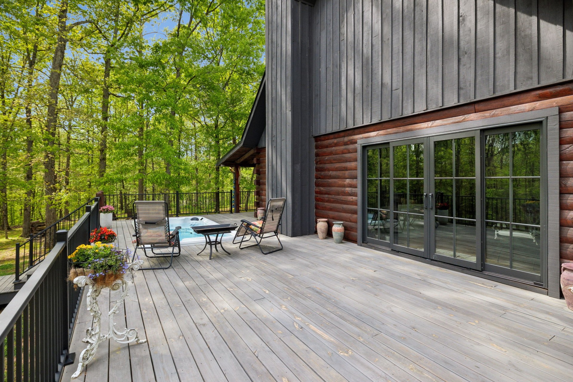 5617 A Pinewood Road Franklin, TN 37064 - Photo 39 of 67 a view of deck with table and chairs and wooden floor