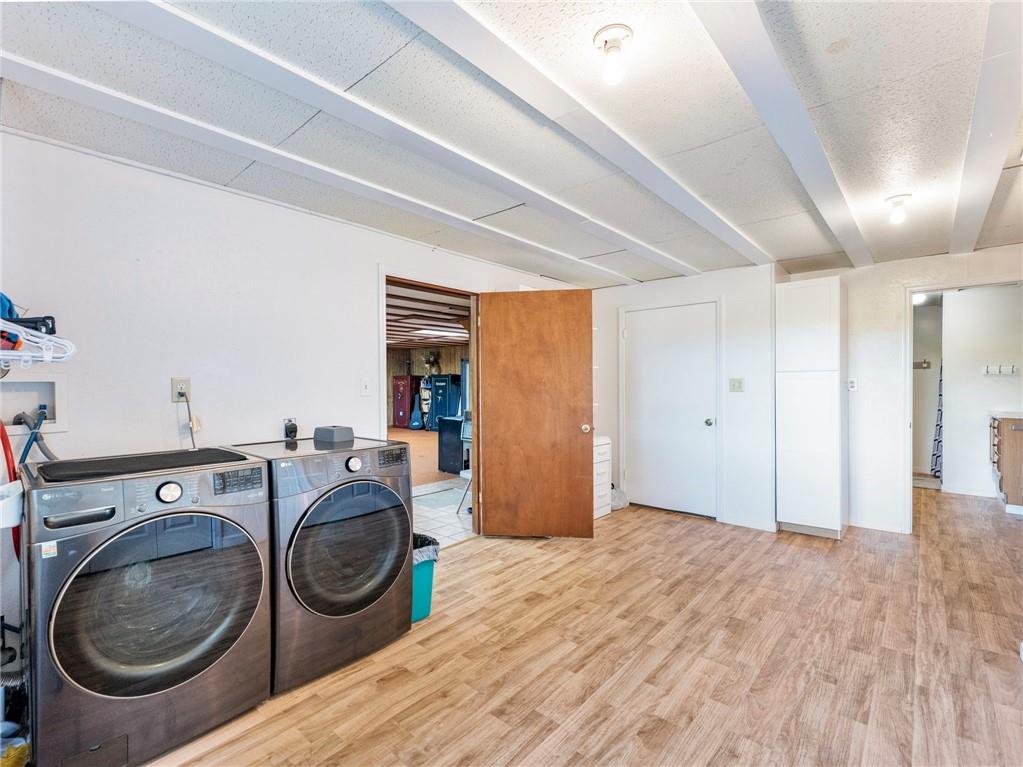 849 Blacksnake Road Mount Airy, GA 30563 - Photo 25 of 68 a view of a storage & utility room with washer and dryer