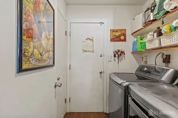 a room with storage and utility