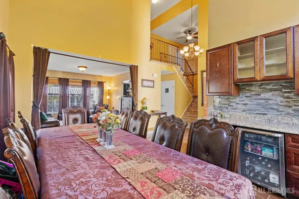 a view of a livingroom with furniture