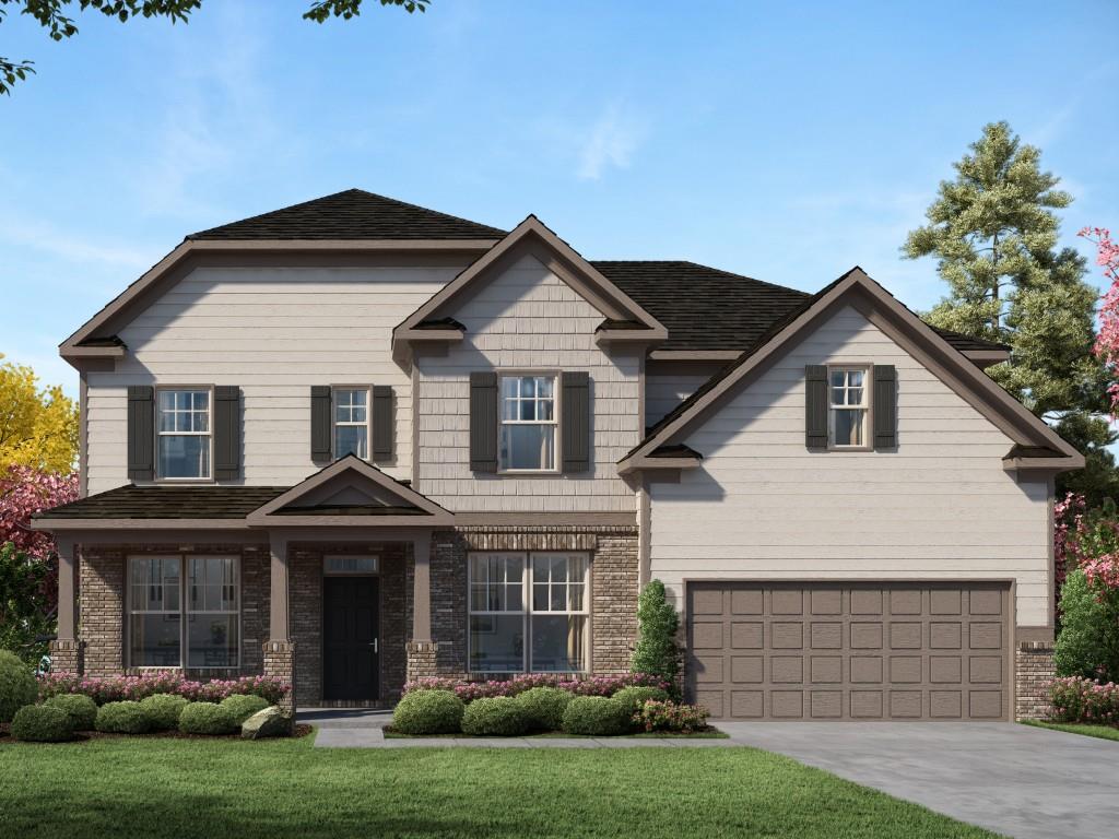 112 Fountain Oak Villa Rica, GA 30180 - Photo 1 of 1 Color Rendering. Not actual home. Sample same plan.