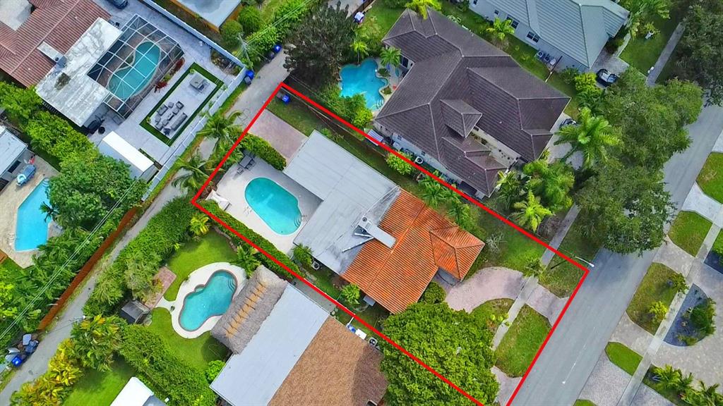1336 Funston Street Hollywood, FL 33019 - Photo 42 of 51 an aerial view of a house