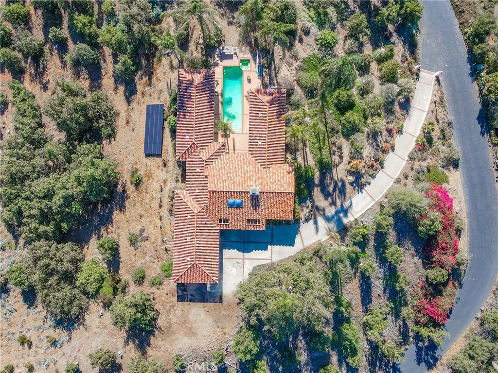 3786 Foxglove Lane Fallbrook, CA 92028 - Photo 27 of 34 an aerial view of a house with a yard and garden