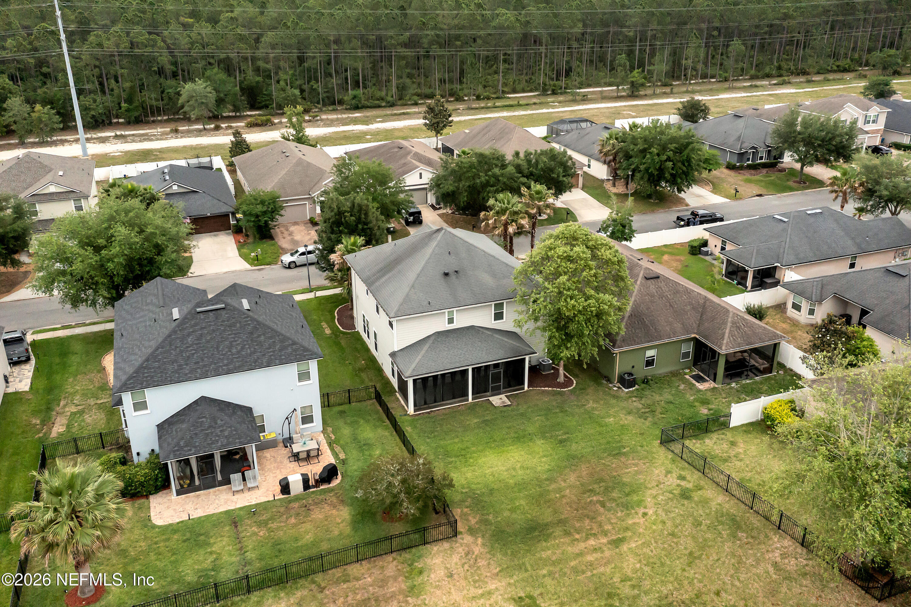 15715 Tisons Bluff Road Jacksonville, FL 32218 - Photo 5 of 48 an aerial view of a house with a yard basket ball court and outdoor seating