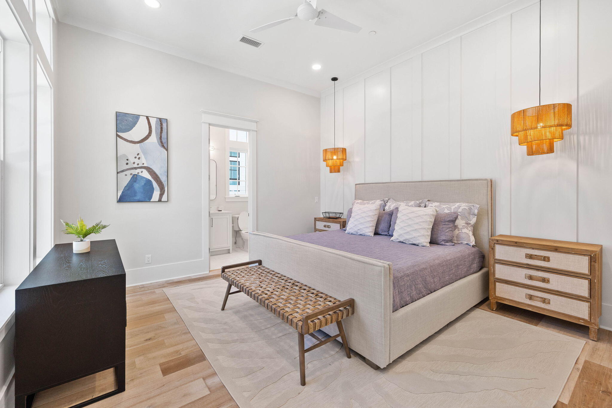 27 Grand Inlet Inlet Beach, FL 32461 - Photo 16 of 65 a bedroom with a bed and dresser