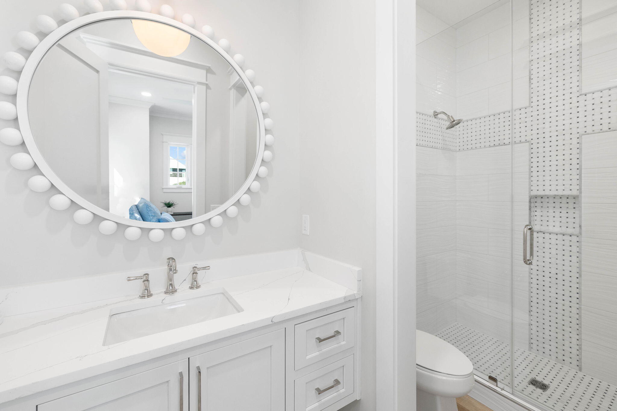 27 Grand Inlet Inlet Beach, FL 32461 - Photo 21 of 65 a bathroom with a sink a toilet and a mirror