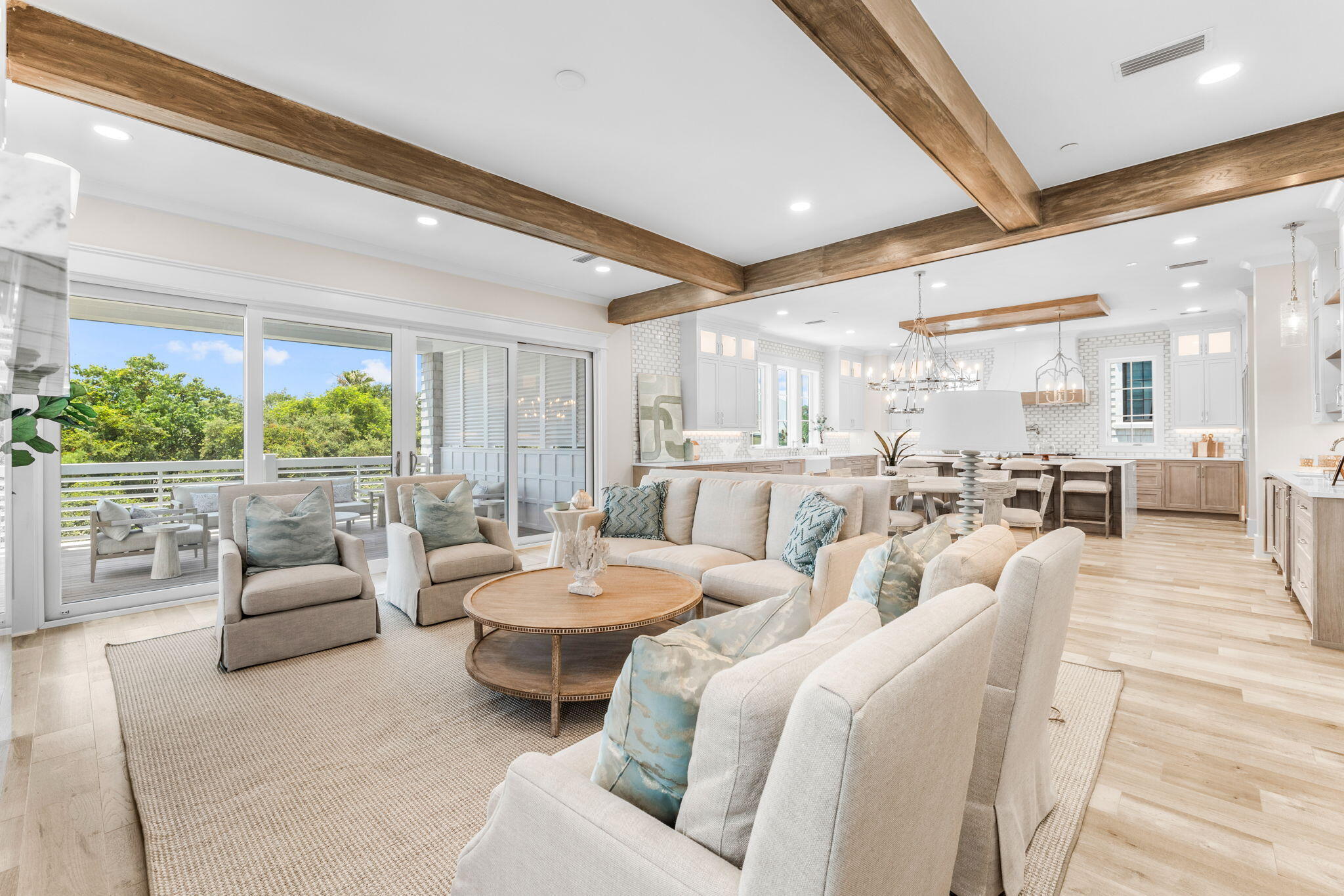 27 Grand Inlet Inlet Beach, FL 32461 - Photo 26 of 65 a living room with furniture and a large window